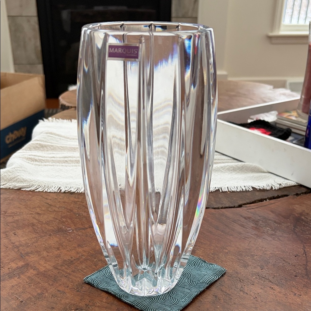 Marquis by Waterford Clear Glass Vase - Modern Elegance